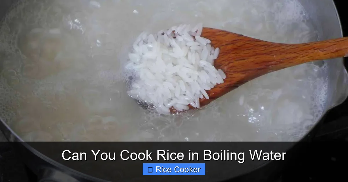 Can You Cook Rice in Boiling Water