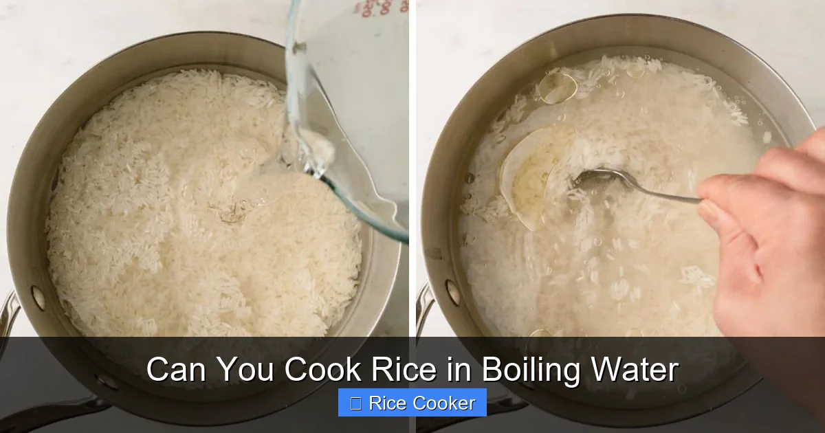 Can You Cook Rice in Boiling Water