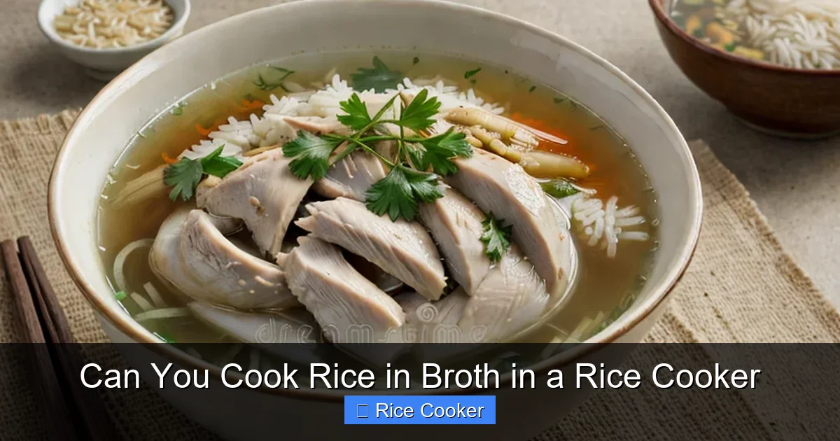 Can You Cook Rice in Broth in a Rice Cooker