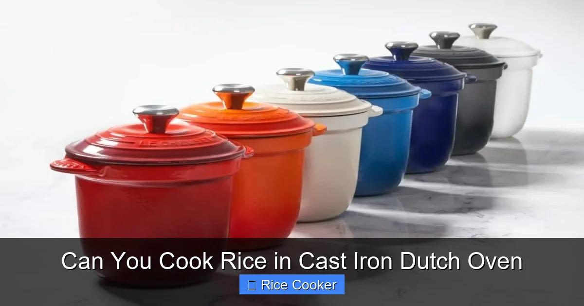 Can You Cook Rice in Cast Iron Dutch Oven