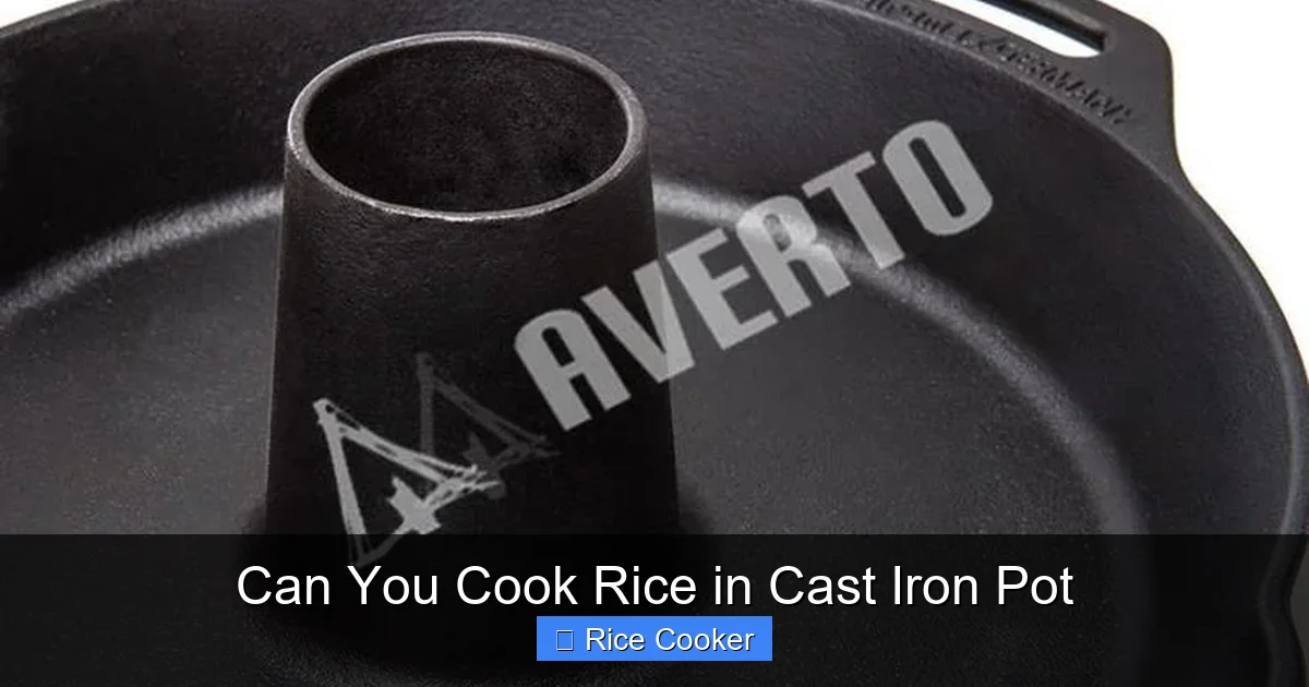 Can You Cook Rice in Cast Iron Pot