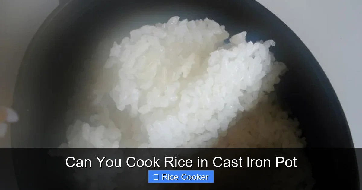 Can You Cook Rice in Cast Iron Pot