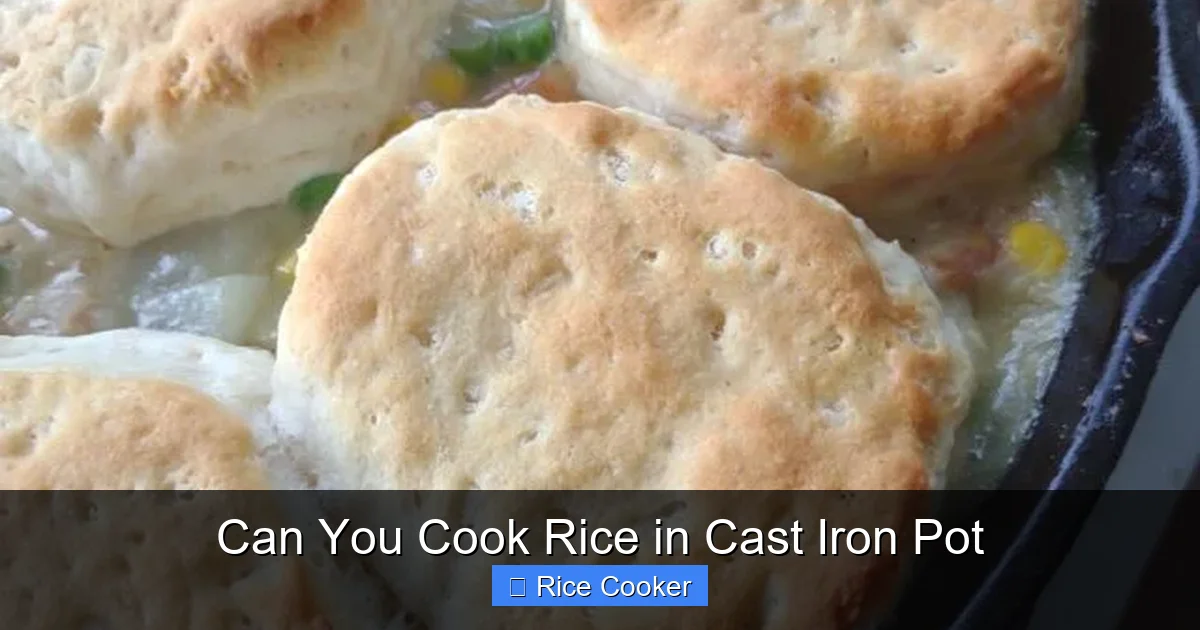 Can You Cook Rice in Cast Iron Pot