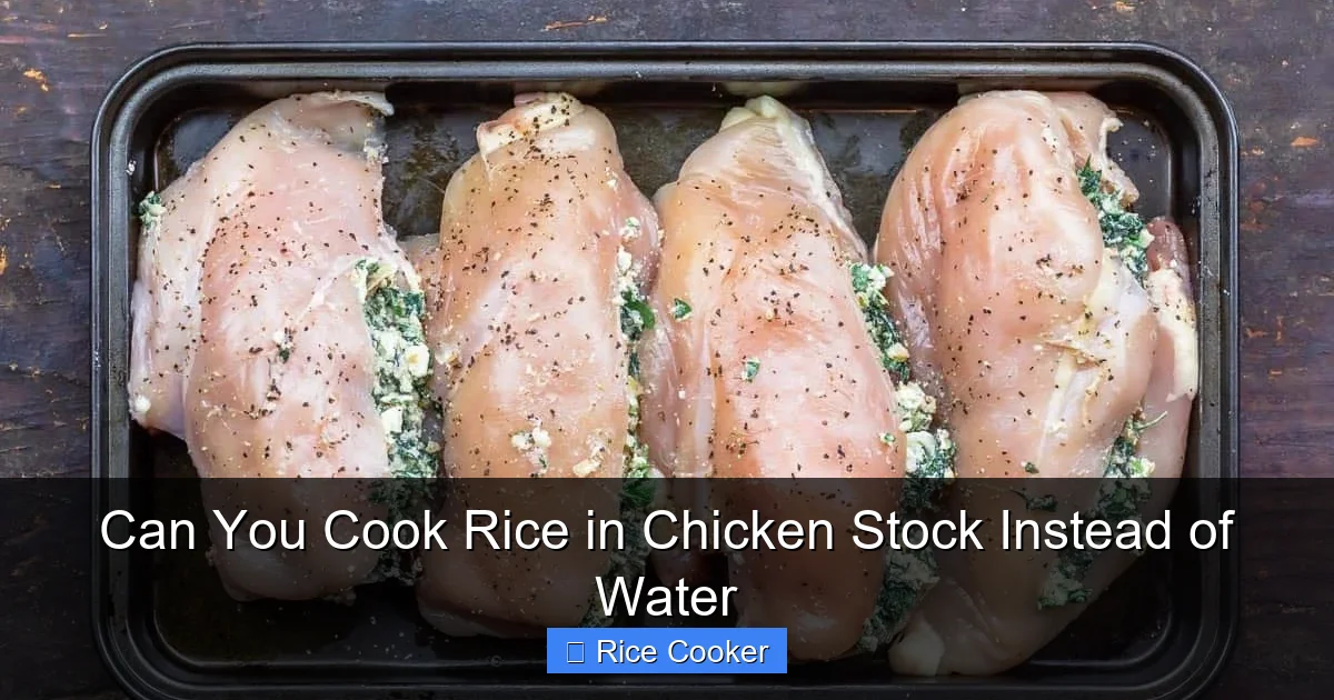 Can You Cook Rice in Chicken Stock Instead of Water