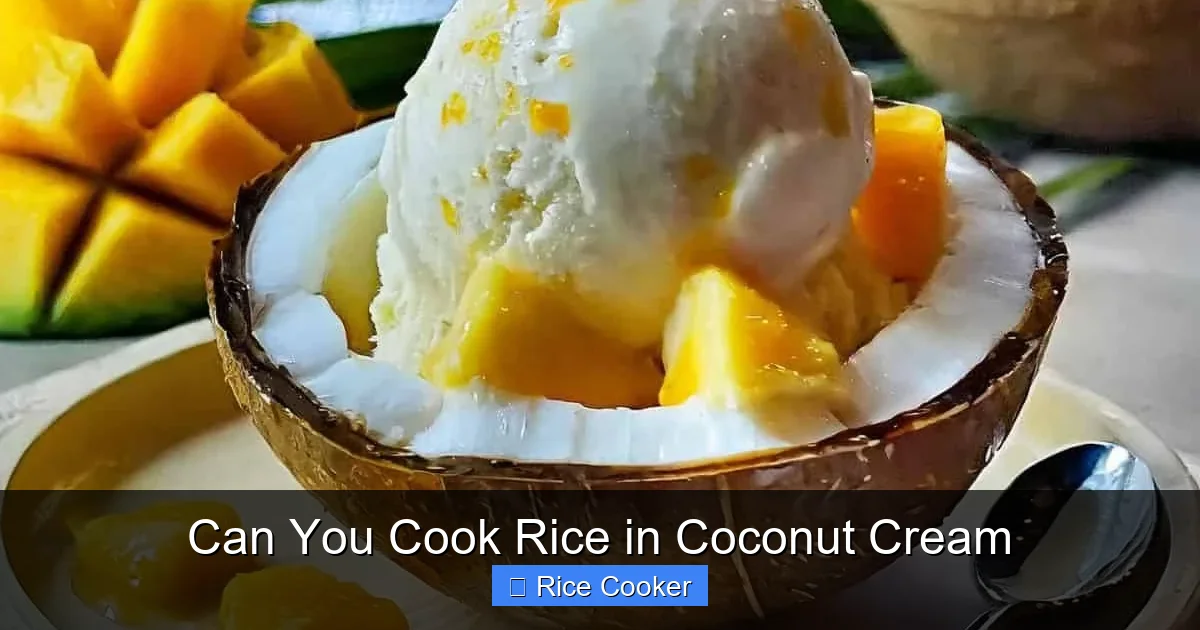 Can You Cook Rice in Coconut Cream
