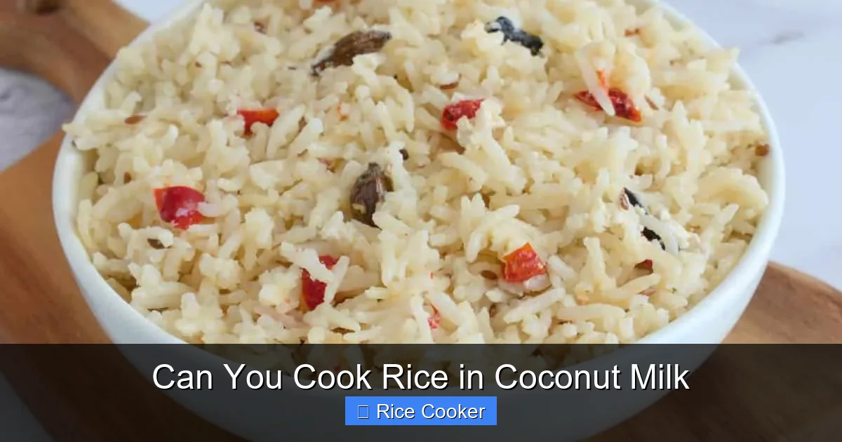 Can You Cook Rice in Coconut Milk