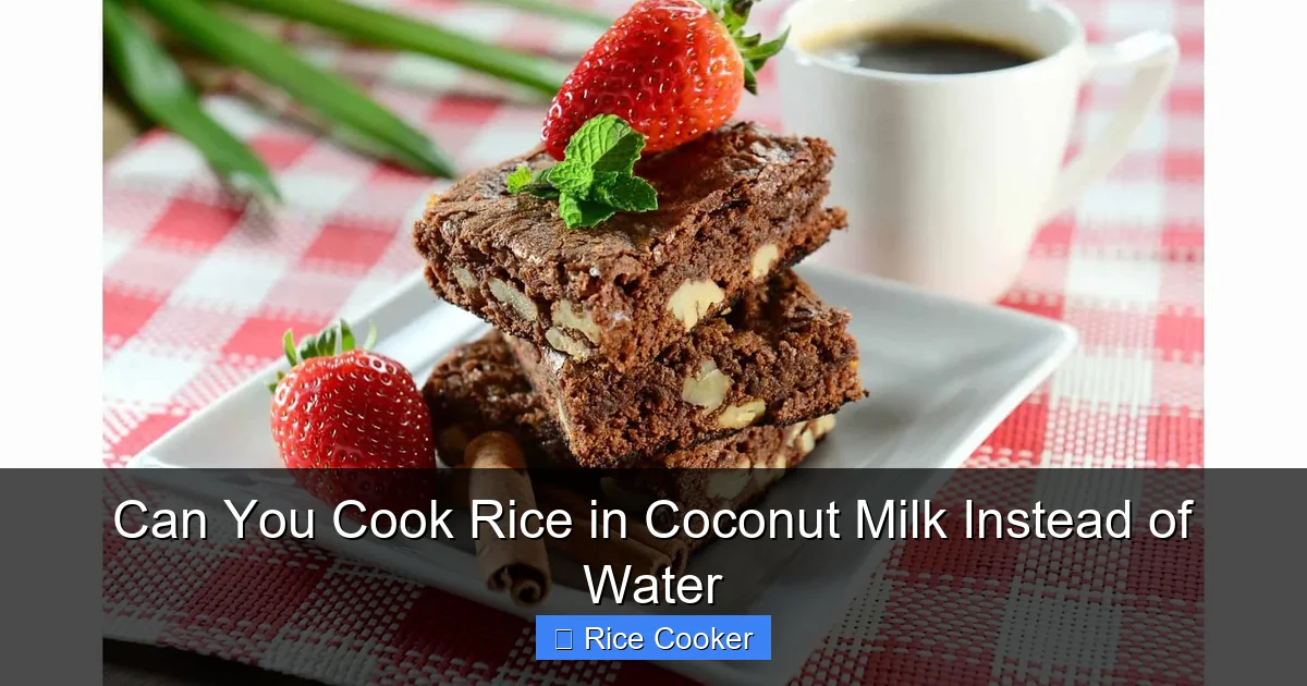 Can You Cook Rice in Coconut Milk Instead of Water