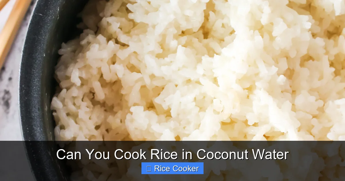 Can You Cook Rice in Coconut Water