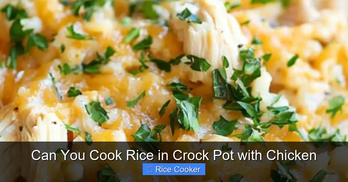 Can You Cook Rice in Crock Pot with Chicken