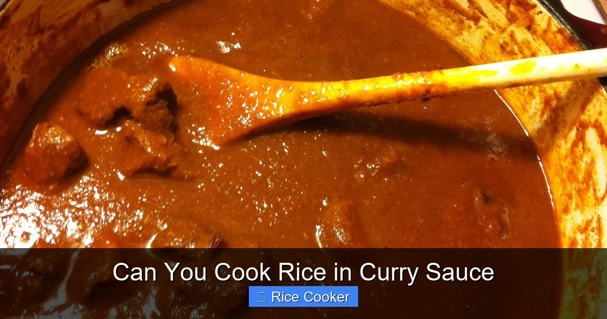 Can You Cook Rice in Curry Sauce