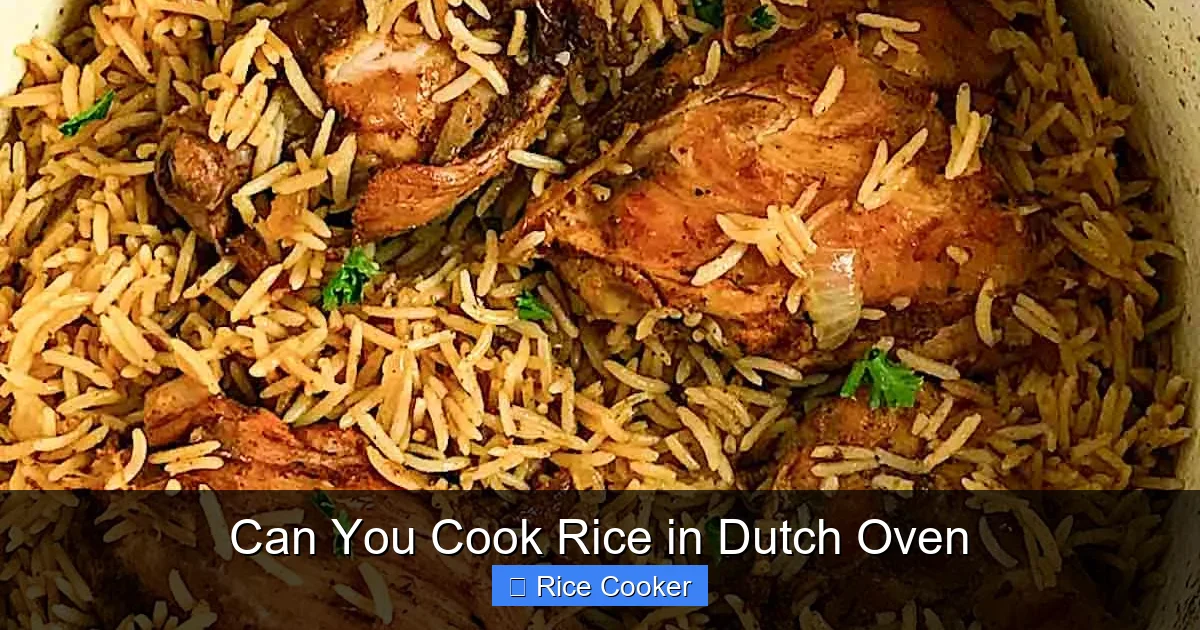 Can You Cook Rice in Dutch Oven