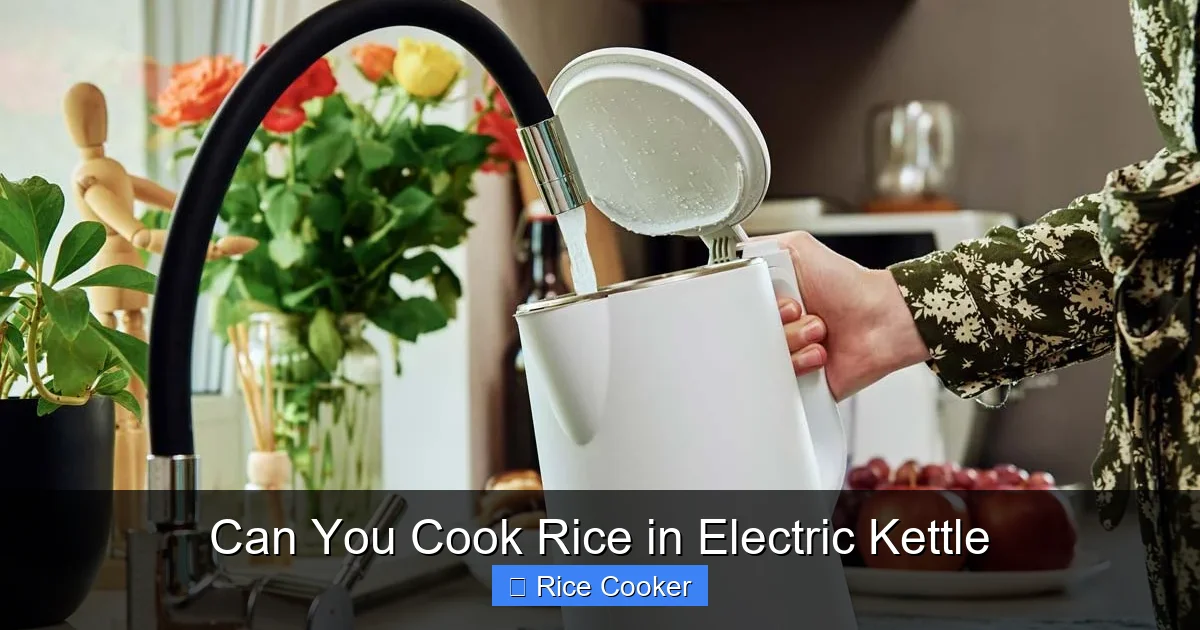 Can You Cook Rice in Electric Kettle
