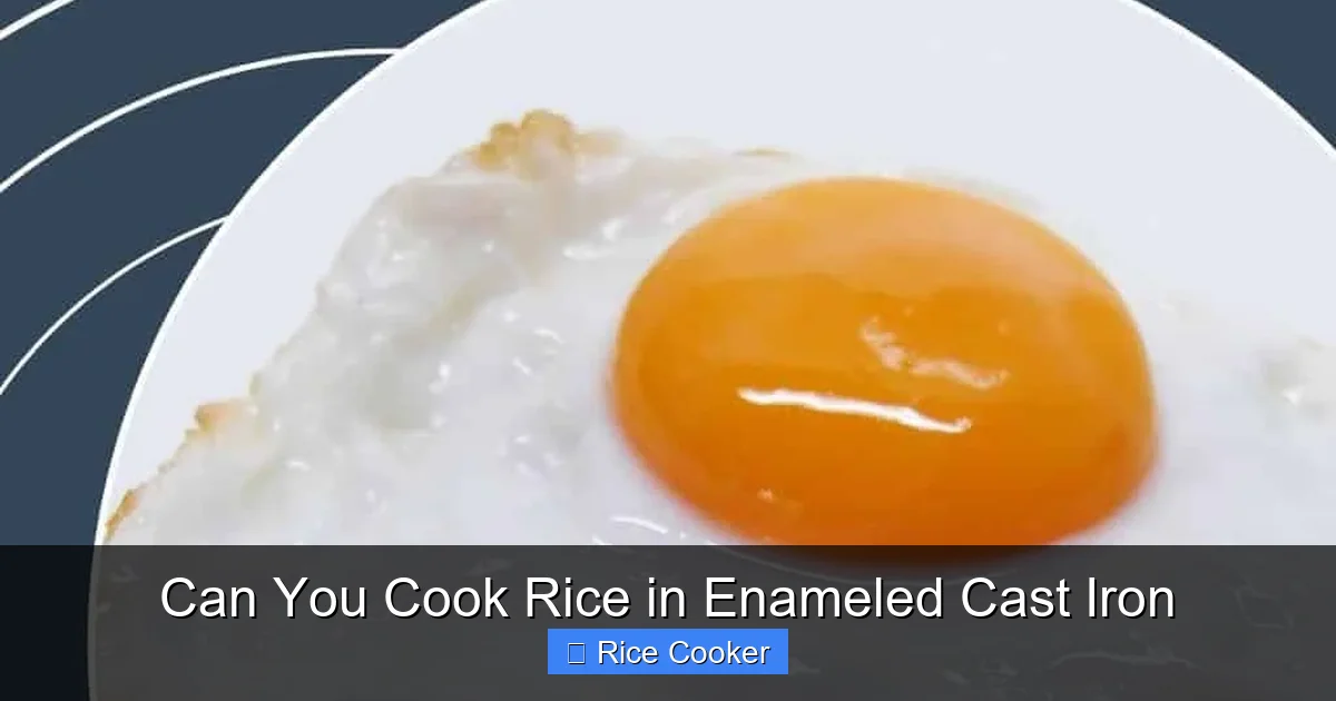 Can You Cook Rice in Enameled Cast Iron