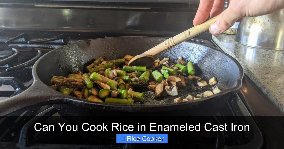 Can You Cook Rice in Enameled Cast Iron