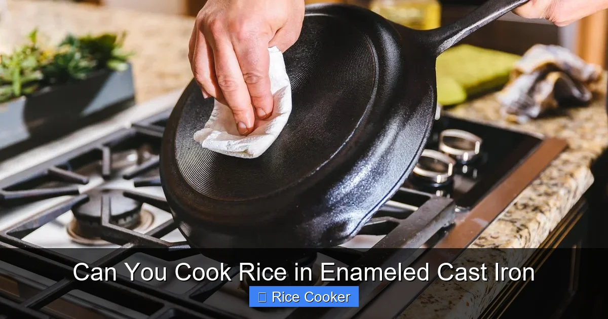 Can You Cook Rice in Enameled Cast Iron