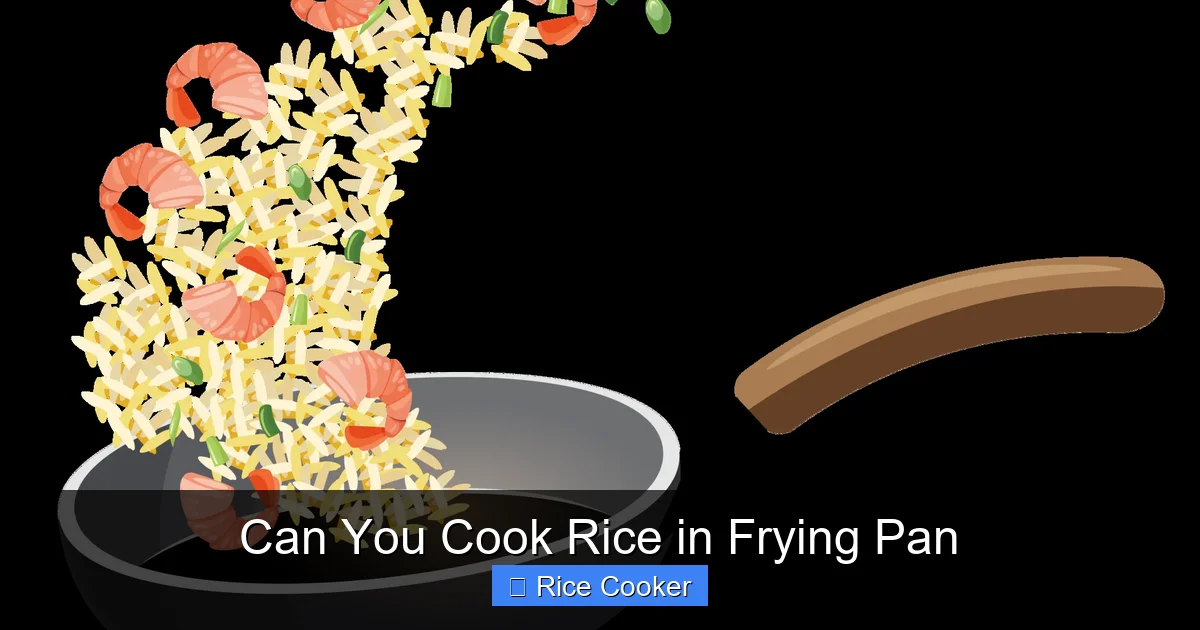 Can You Cook Rice in Frying Pan