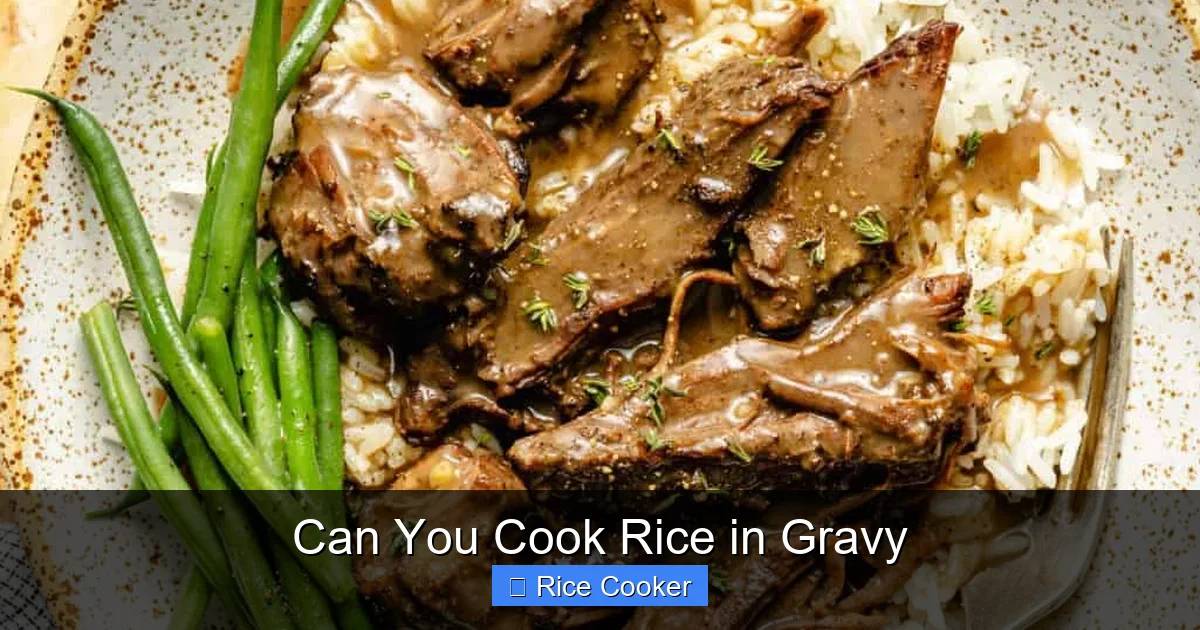 Can You Cook Rice in Gravy