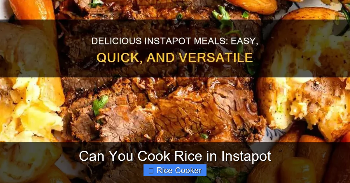 Can You Cook Rice in Instapot