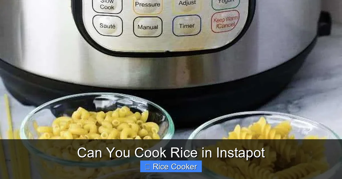 Can You Cook Rice in Instapot
