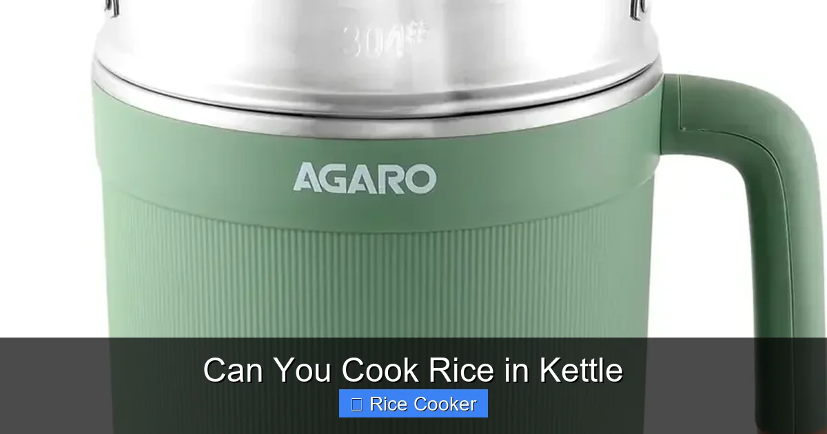 Can You Cook Rice in Kettle