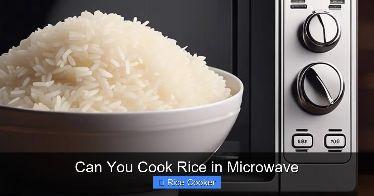 Can You Cook Rice in Microwave