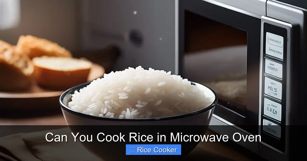 Can You Cook Rice in Microwave Oven