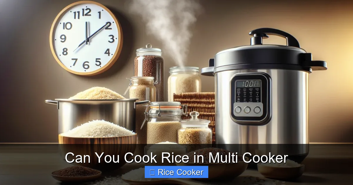 Can You Cook Rice in Multi Cooker