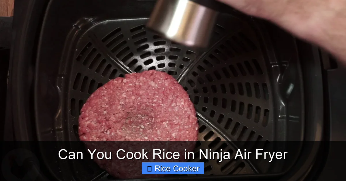 Can You Cook Rice in Ninja Air Fryer