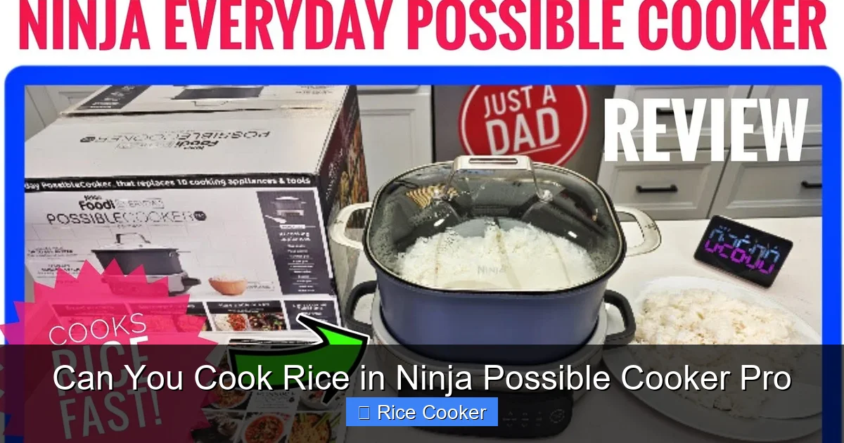Can You Cook Rice in Ninja Possible Cooker Pro