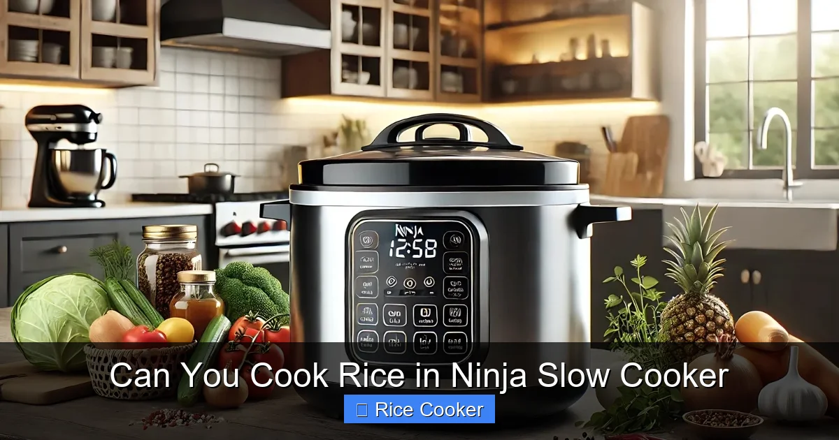 Can You Cook Rice in Ninja Slow Cooker