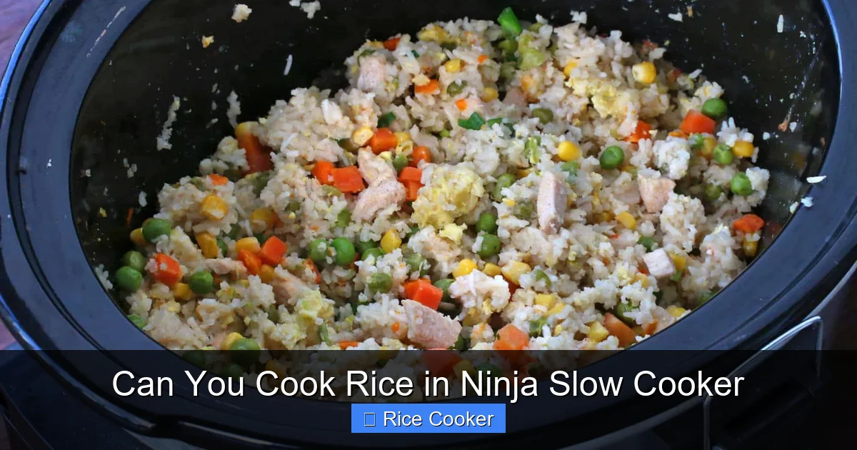 Can You Cook Rice in Ninja Slow Cooker
