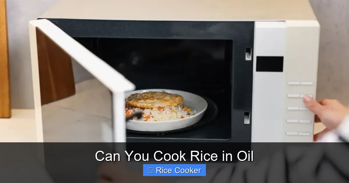 Can You Cook Rice in Oil