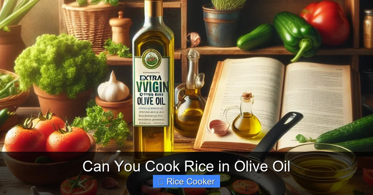 Can You Cook Rice in Olive Oil