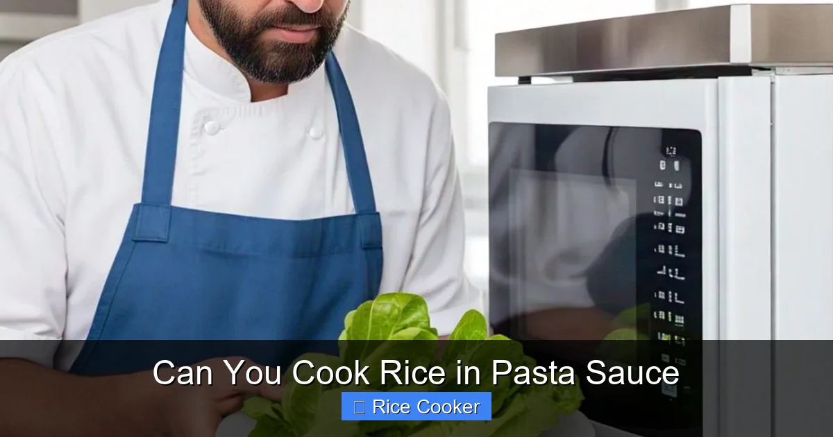 Can You Cook Rice in Pasta Sauce