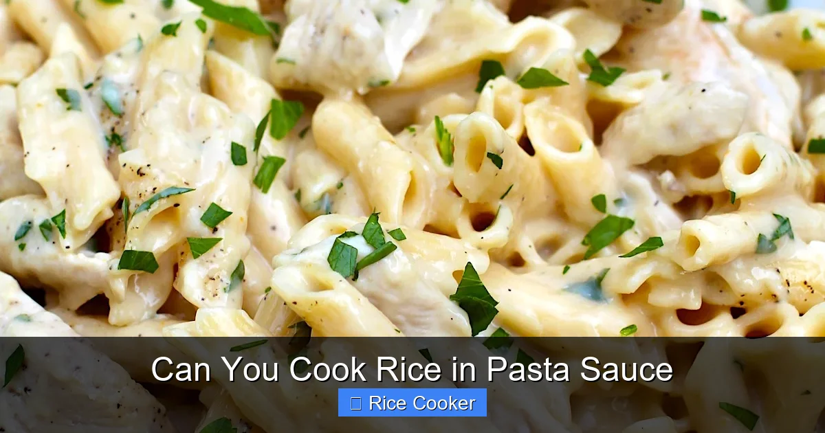 Can You Cook Rice in Pasta Sauce