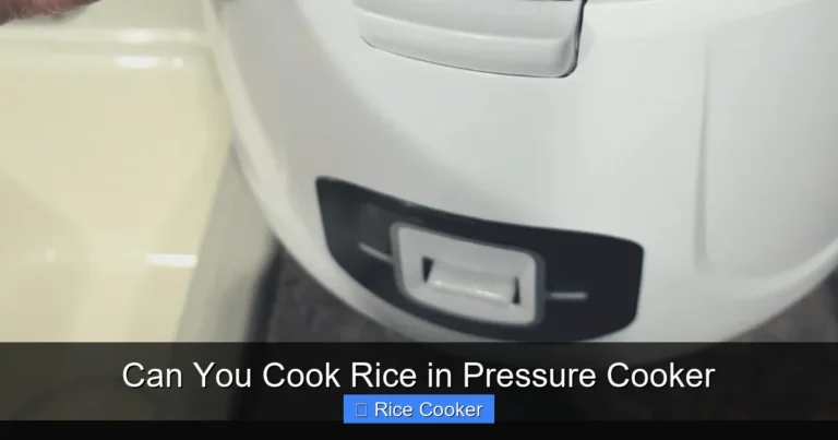 Can You Cook Rice in Pressure Cooker