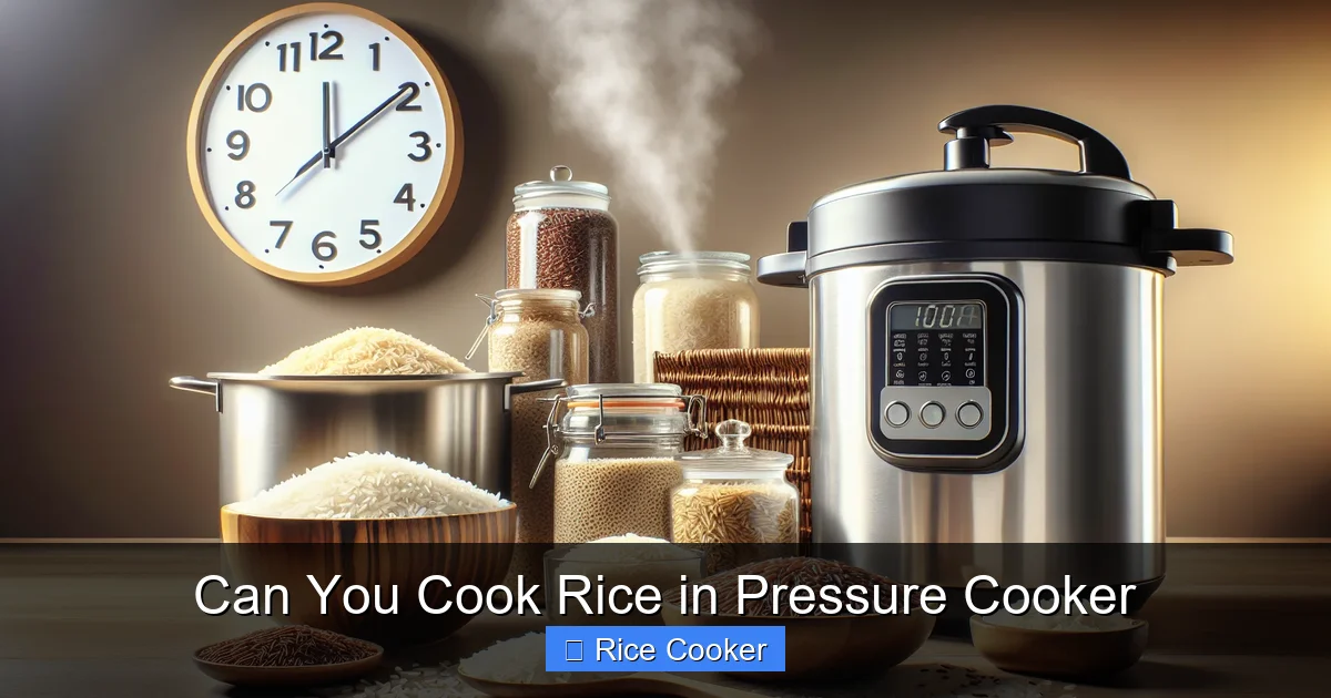 Can You Cook Rice in Pressure Cooker