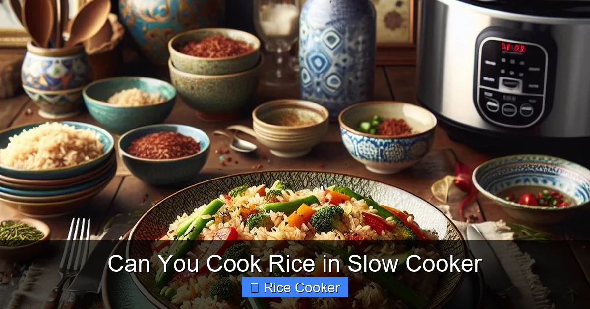 Can You Cook Rice in Slow Cooker