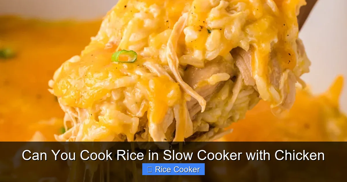 Can You Cook Rice in Slow Cooker with Chicken