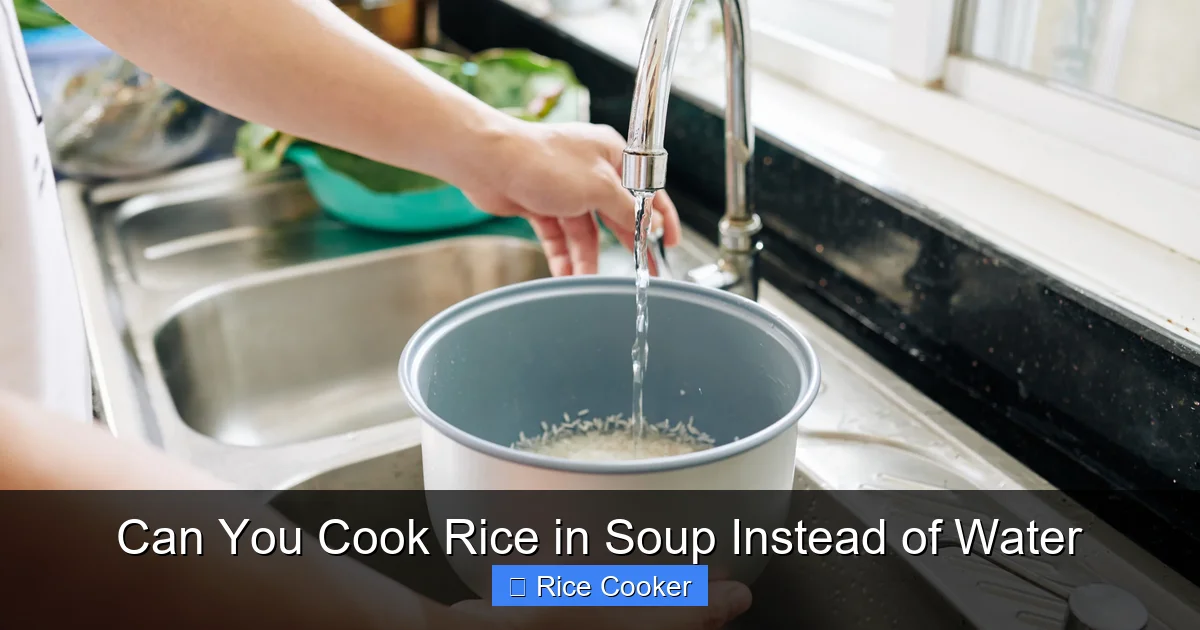Can You Cook Rice in Soup Instead of Water