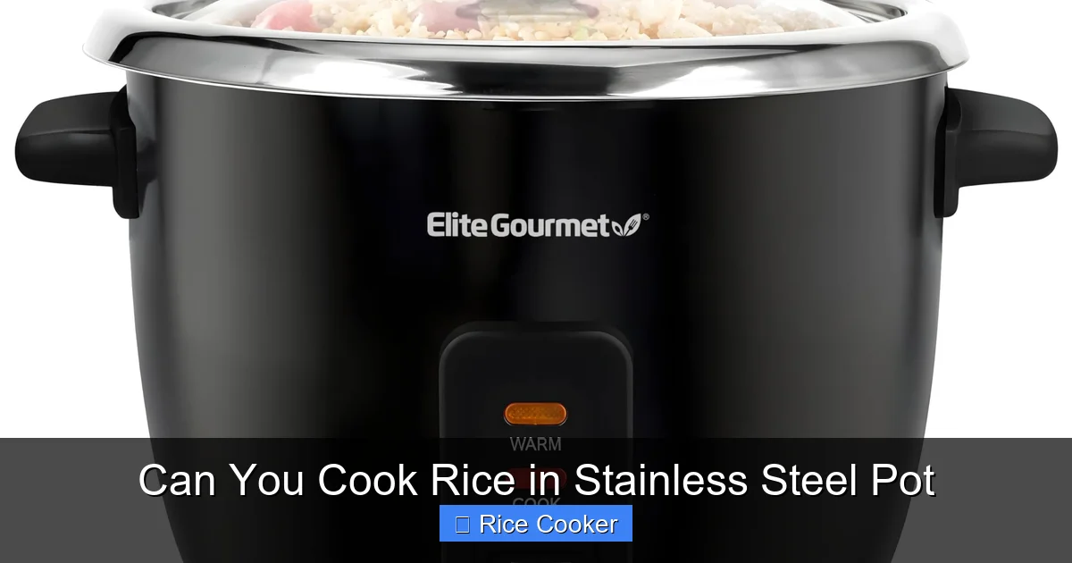 Can You Cook Rice in Stainless Steel Pot