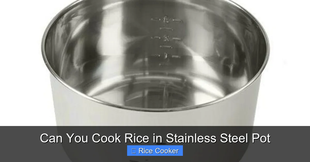 Can You Cook Rice in Stainless Steel Pot