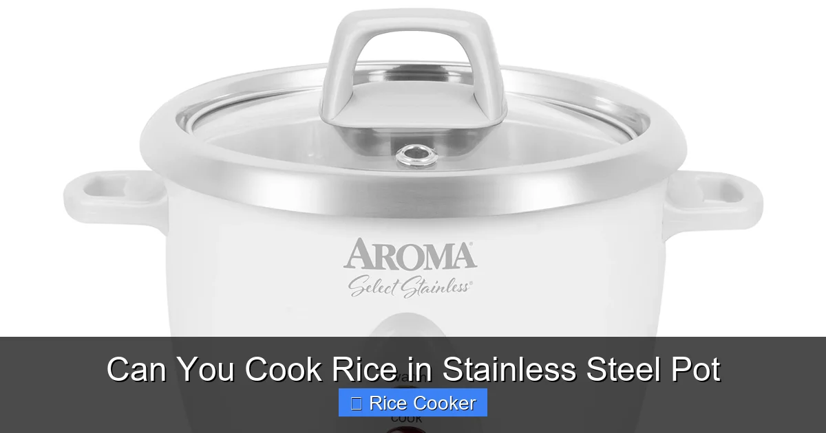 Can You Cook Rice in Stainless Steel Pot