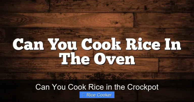 Can You Cook Rice in the Crockpot