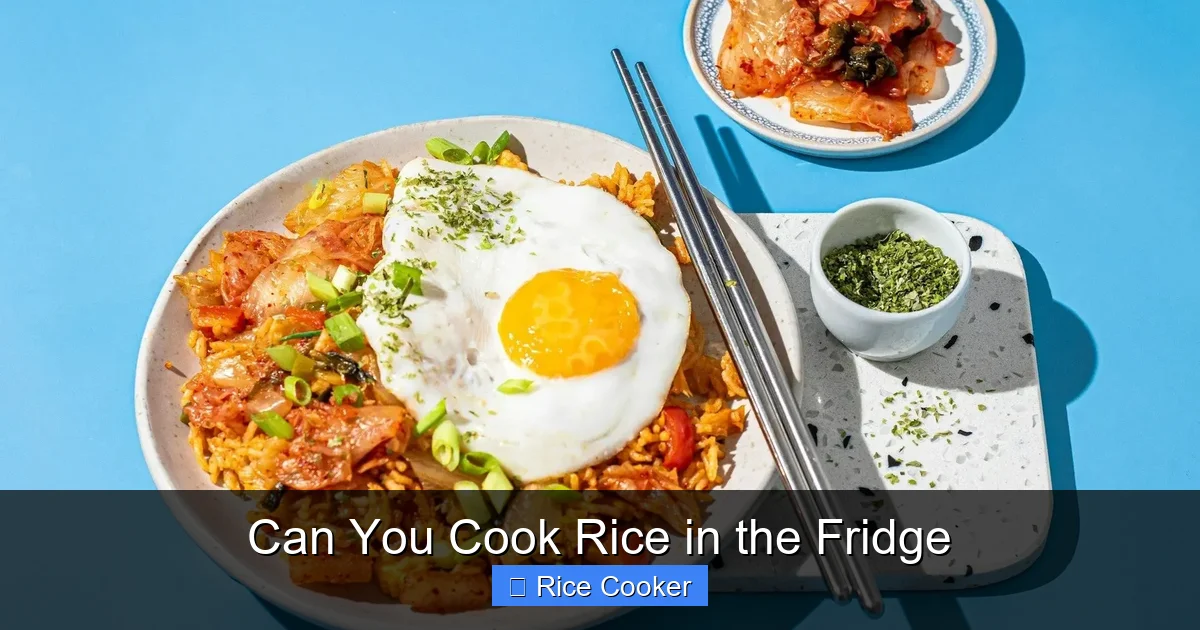 Can You Cook Rice in the Fridge