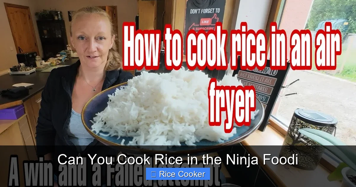 Can You Cook Rice in the Ninja Foodi