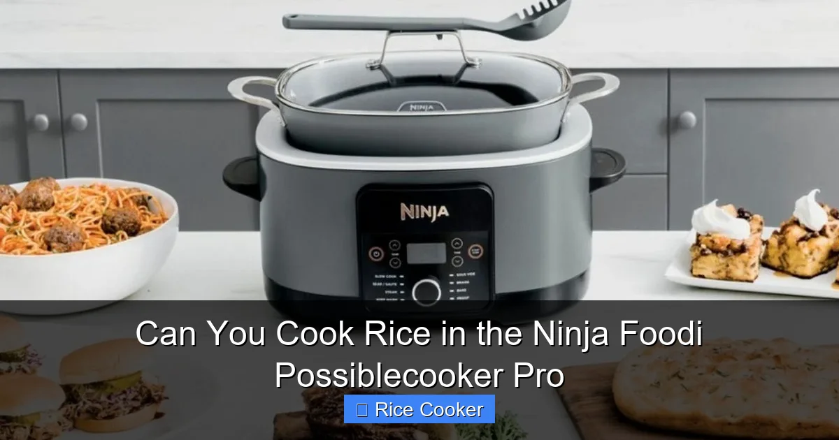 Can You Cook Rice in the Ninja Foodi Possiblecooker Pro