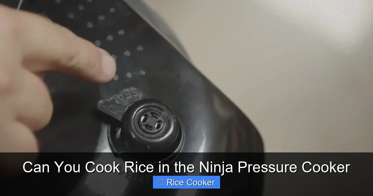 Can You Cook Rice in the Ninja Pressure Cooker