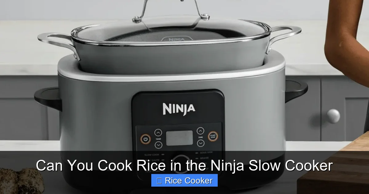 Can You Cook Rice in the Ninja Slow Cooker