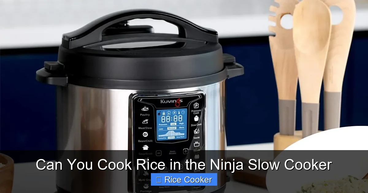 Can You Cook Rice in the Ninja Slow Cooker